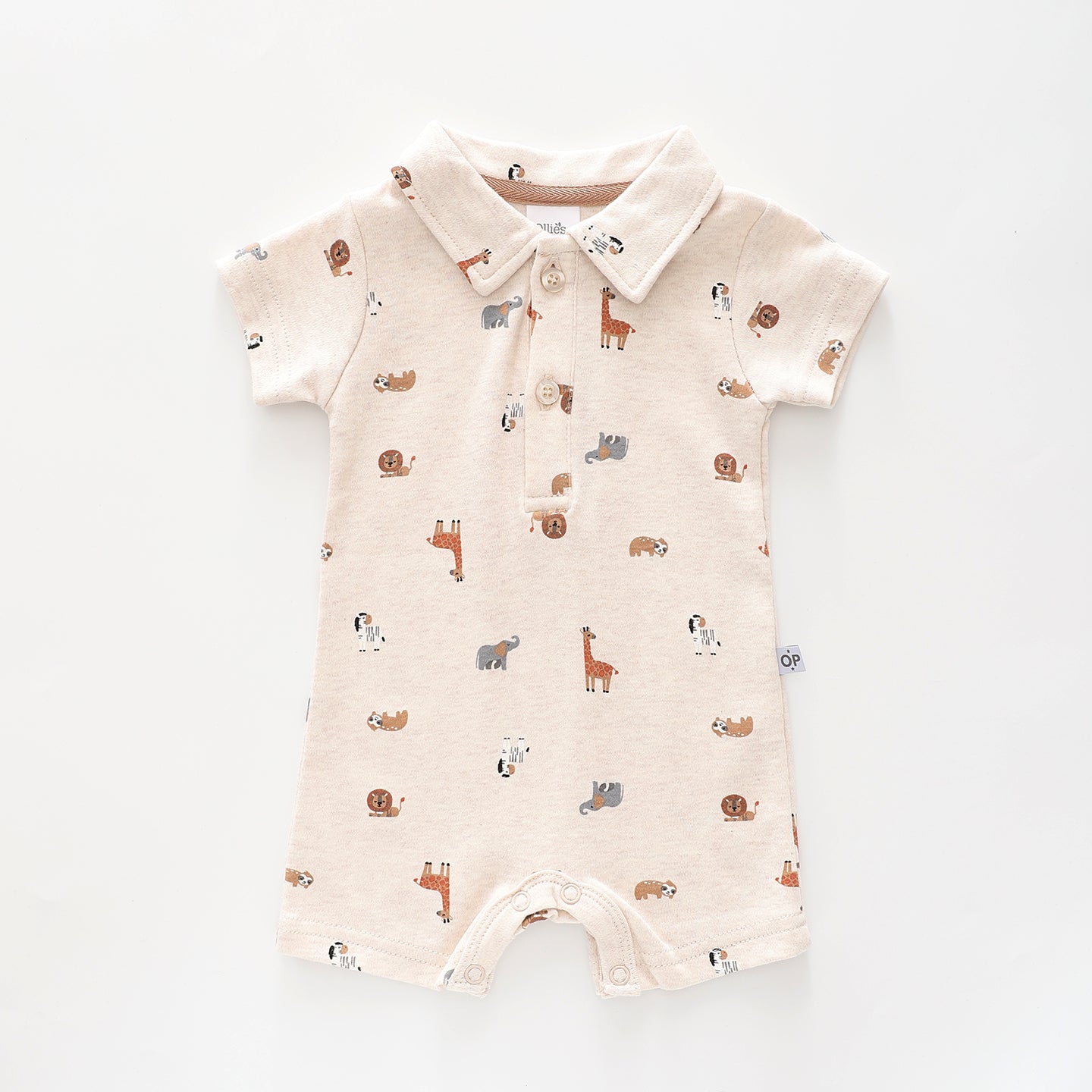 Baby Boys Just Hanging Collared Romper Ollies Place