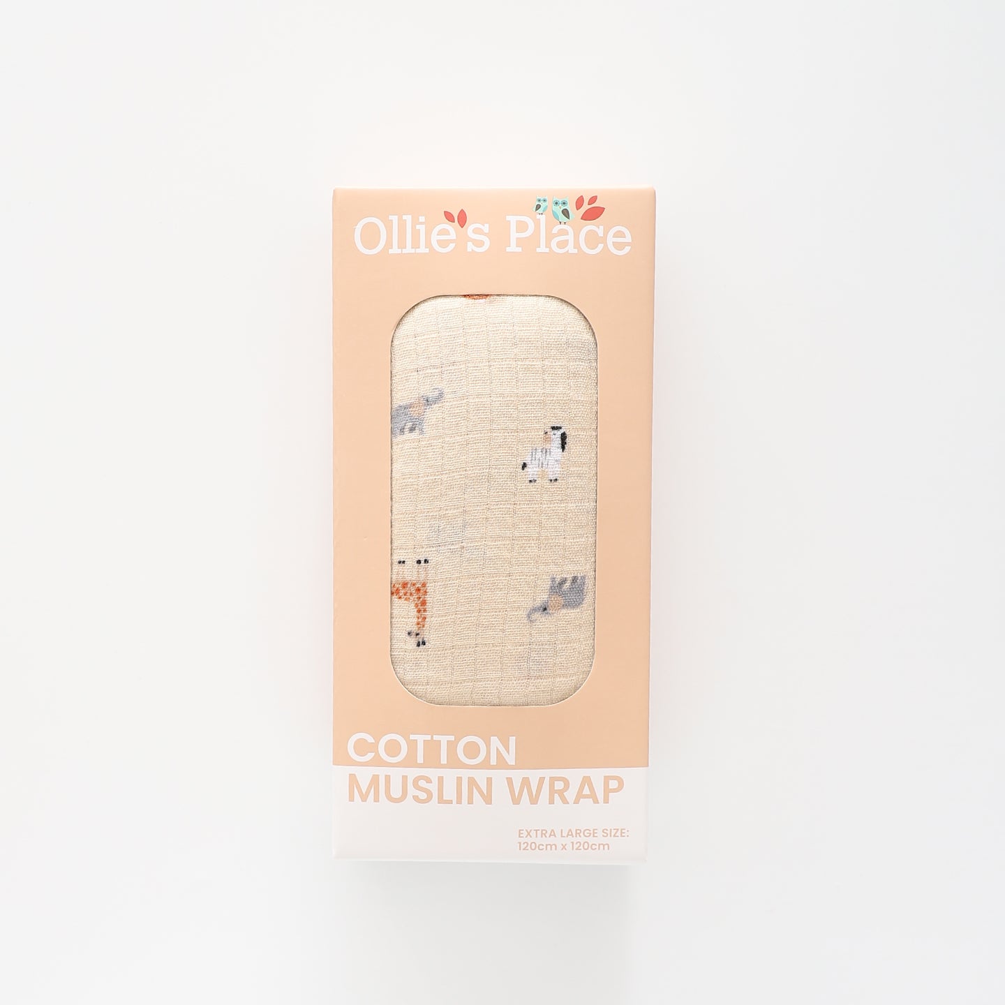 100% Cotton Hanging Around Muslin Wrap Ollies Place