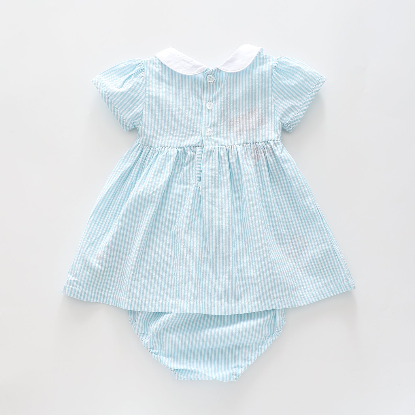 Baby Girls Spring Bird Dress and Bloomer Set Ollies Place