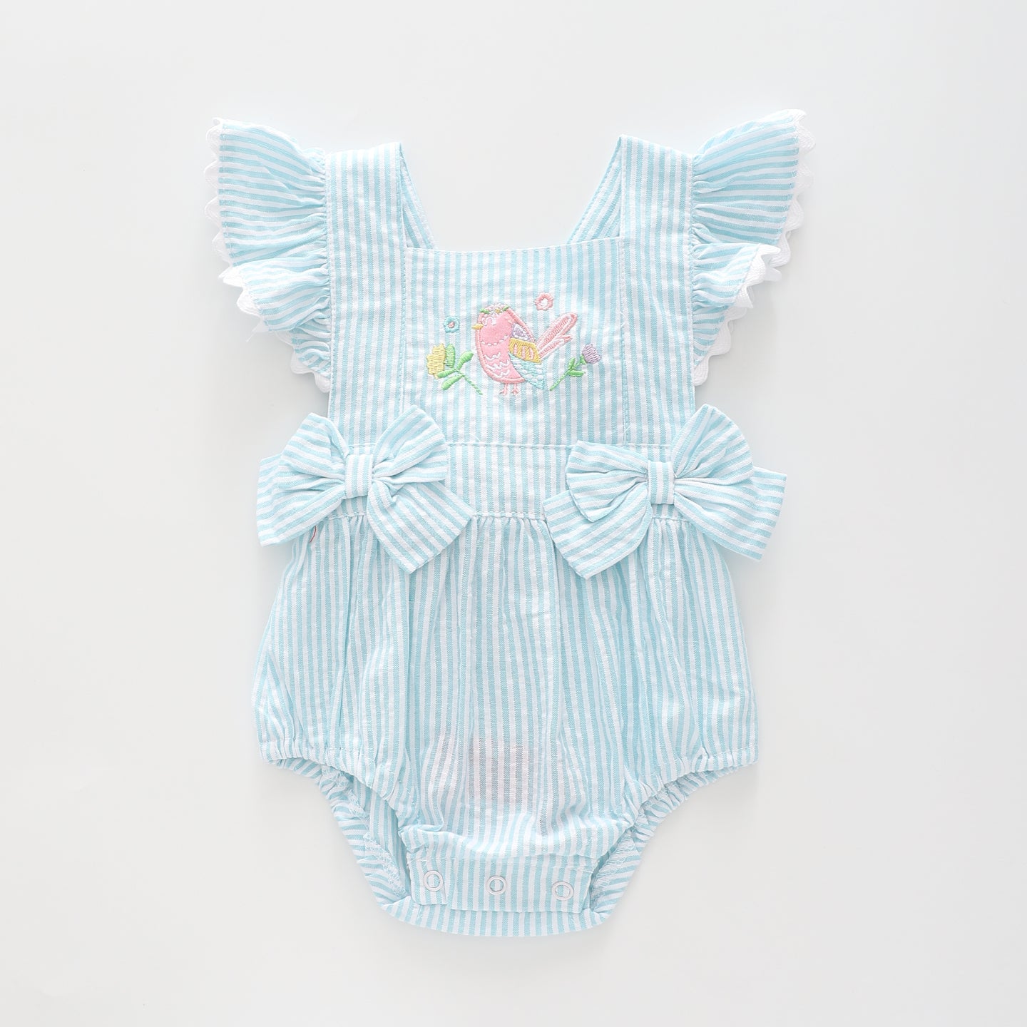 Baby Girls Spring Bird Sunsuit Romper Ollies Place