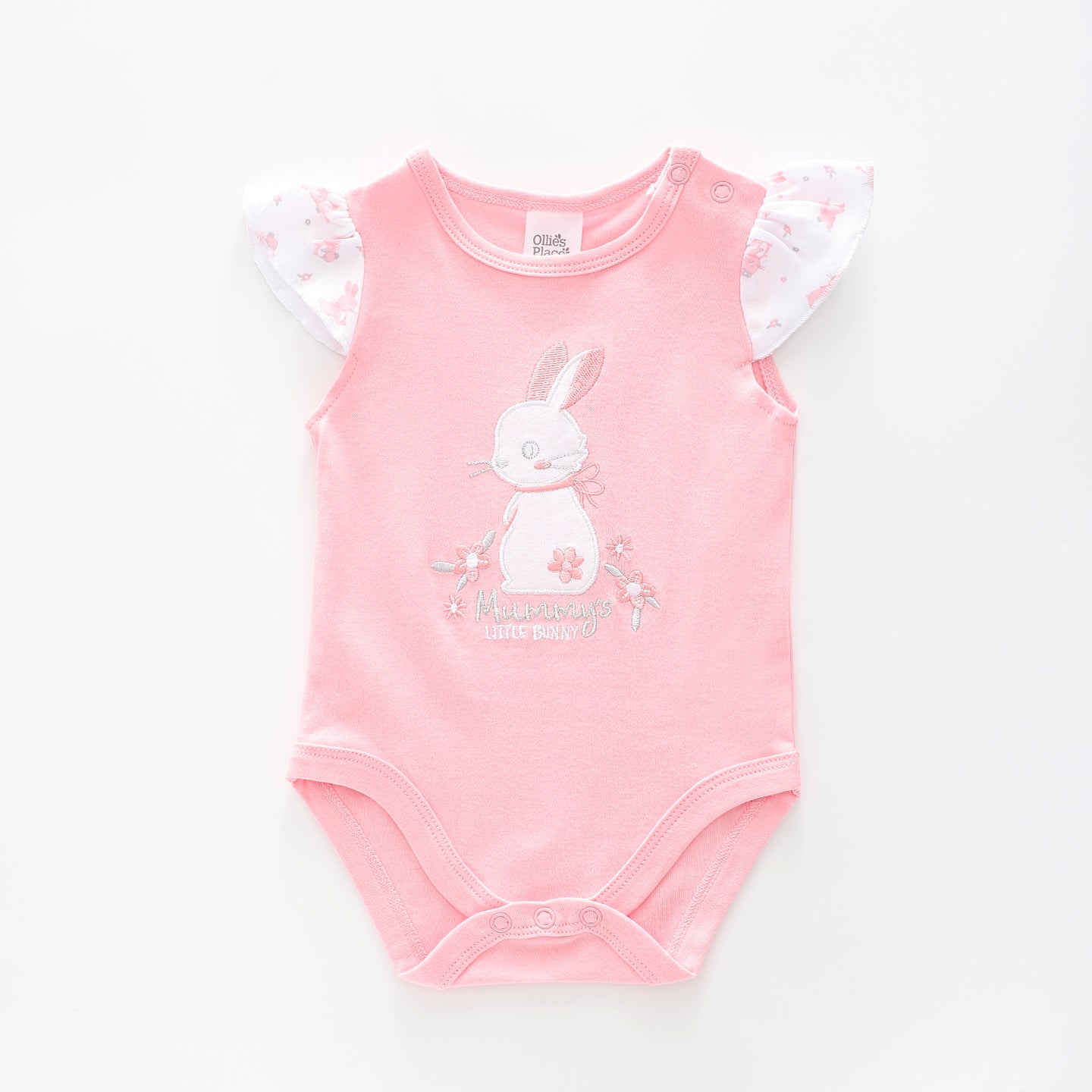 New-born Baby Girls Little Bunny Bodysuit Ollies Place