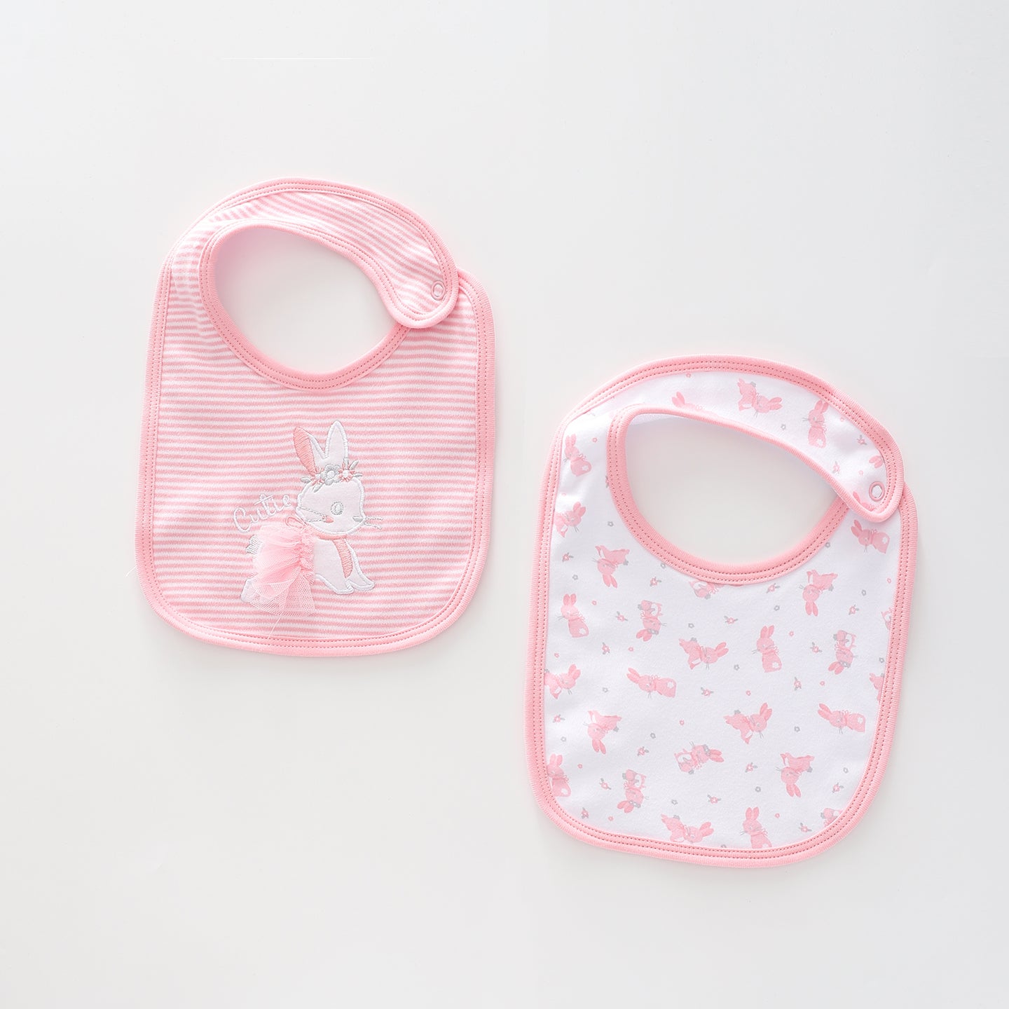 Baby Girls Little Bunny Traditional Bib Set Ollies Place