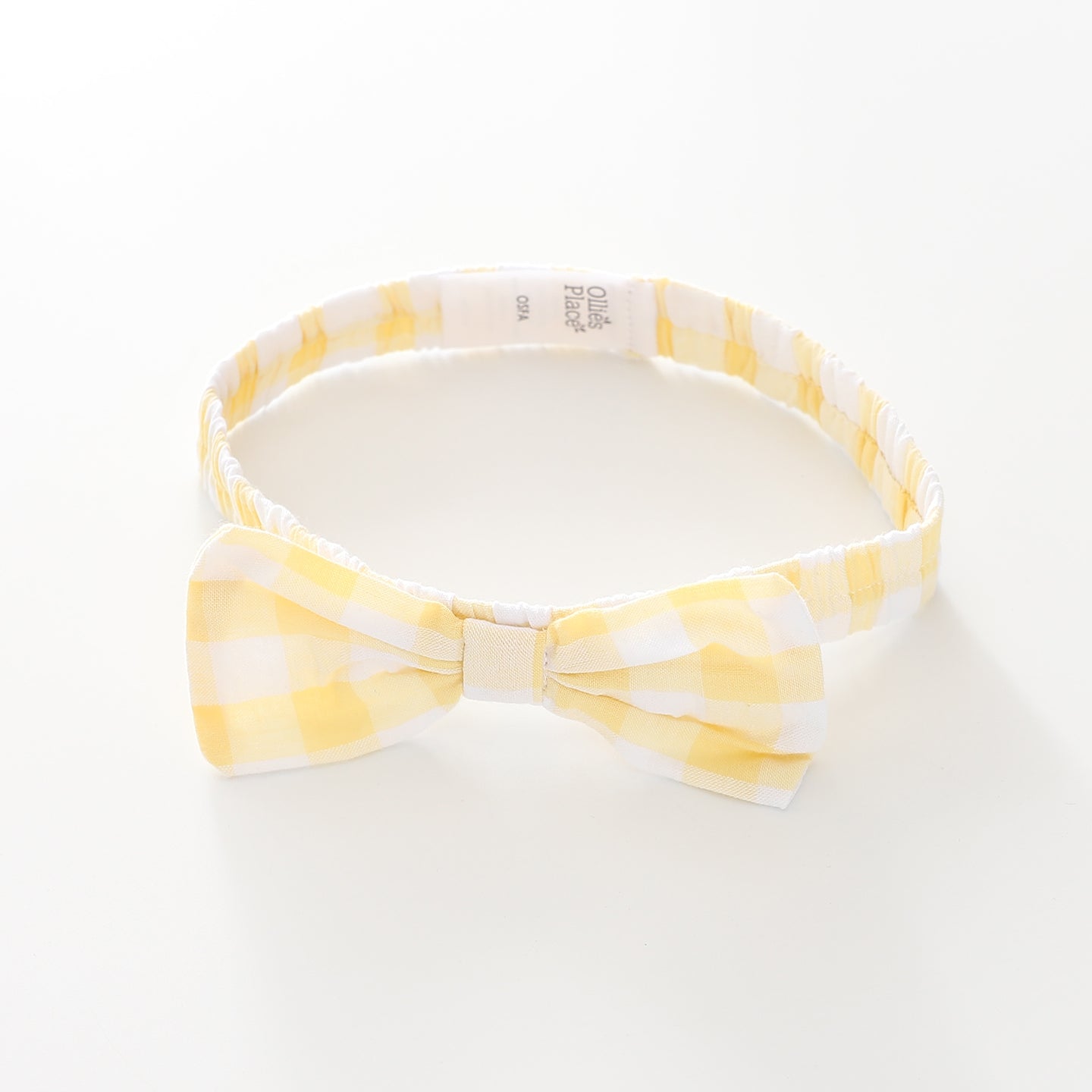 Baby Girls Yellow Gingham Headband Ollies Place