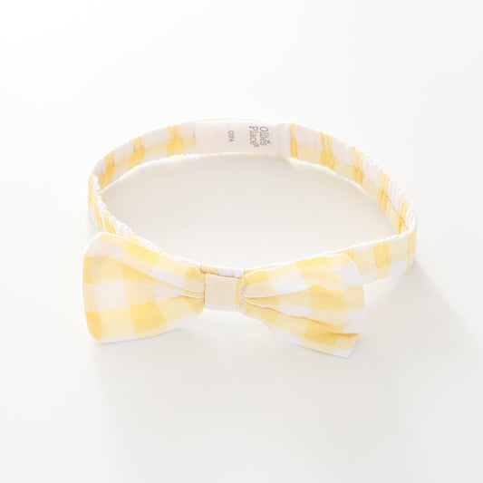 Baby Girls Yellow Gingham Headband Ollies Place