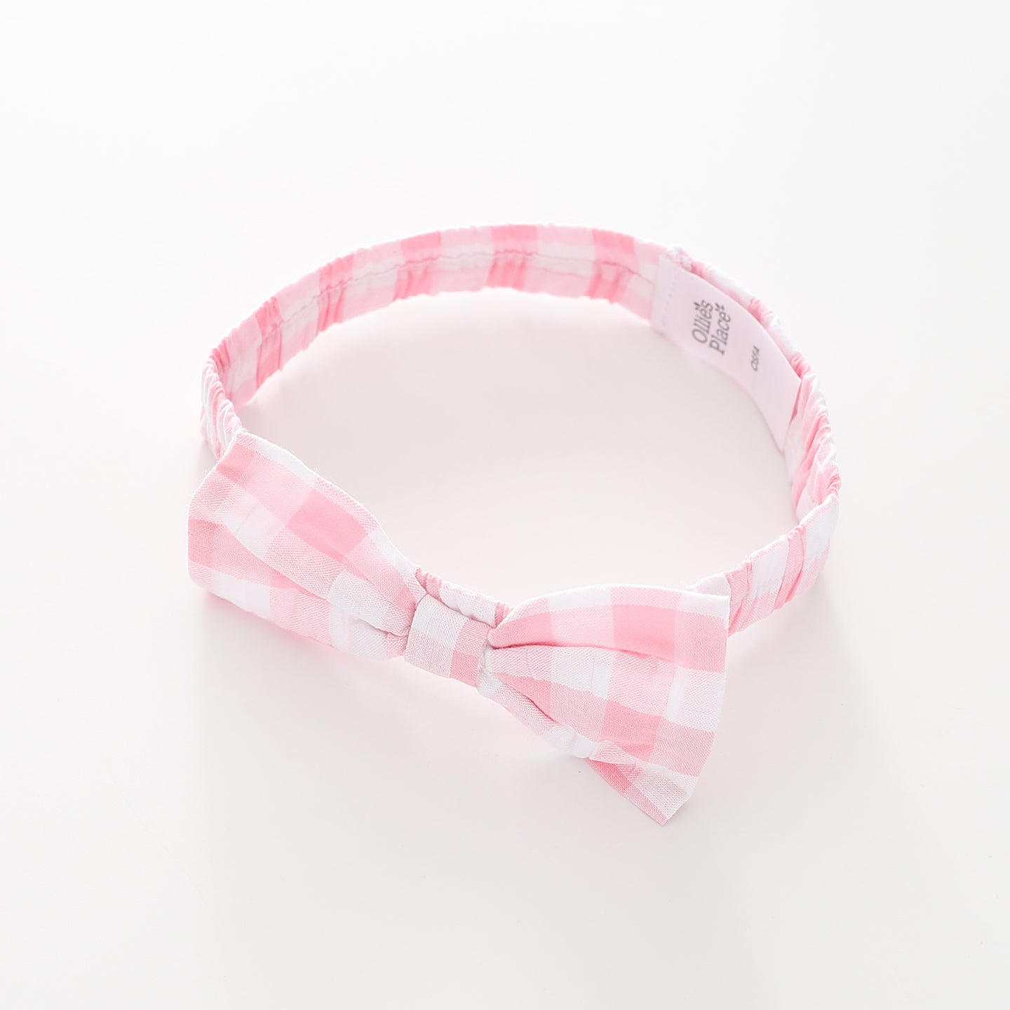 Baby Girls Pretty Pink Gingham Headband Ollies Place