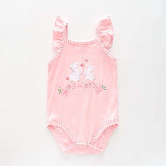 Baby Girls Some Bunny Loves You Bodysuit Ollies Place