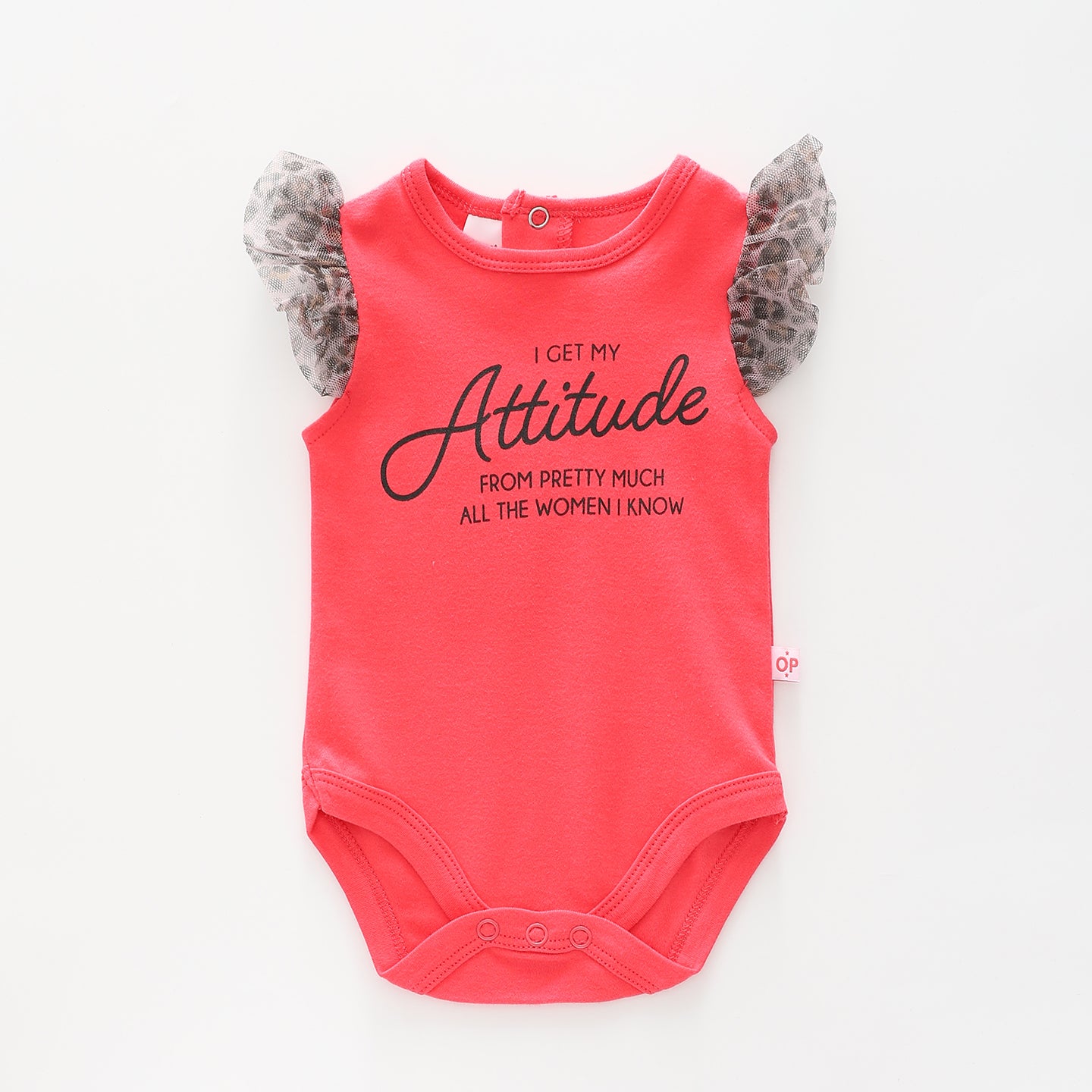 Baby Girls I Get My Attitude Bodysuit Ollies Place