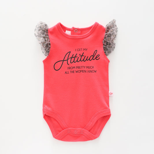 Baby Girls I Get My Attitude Bodysuit Ollies Place