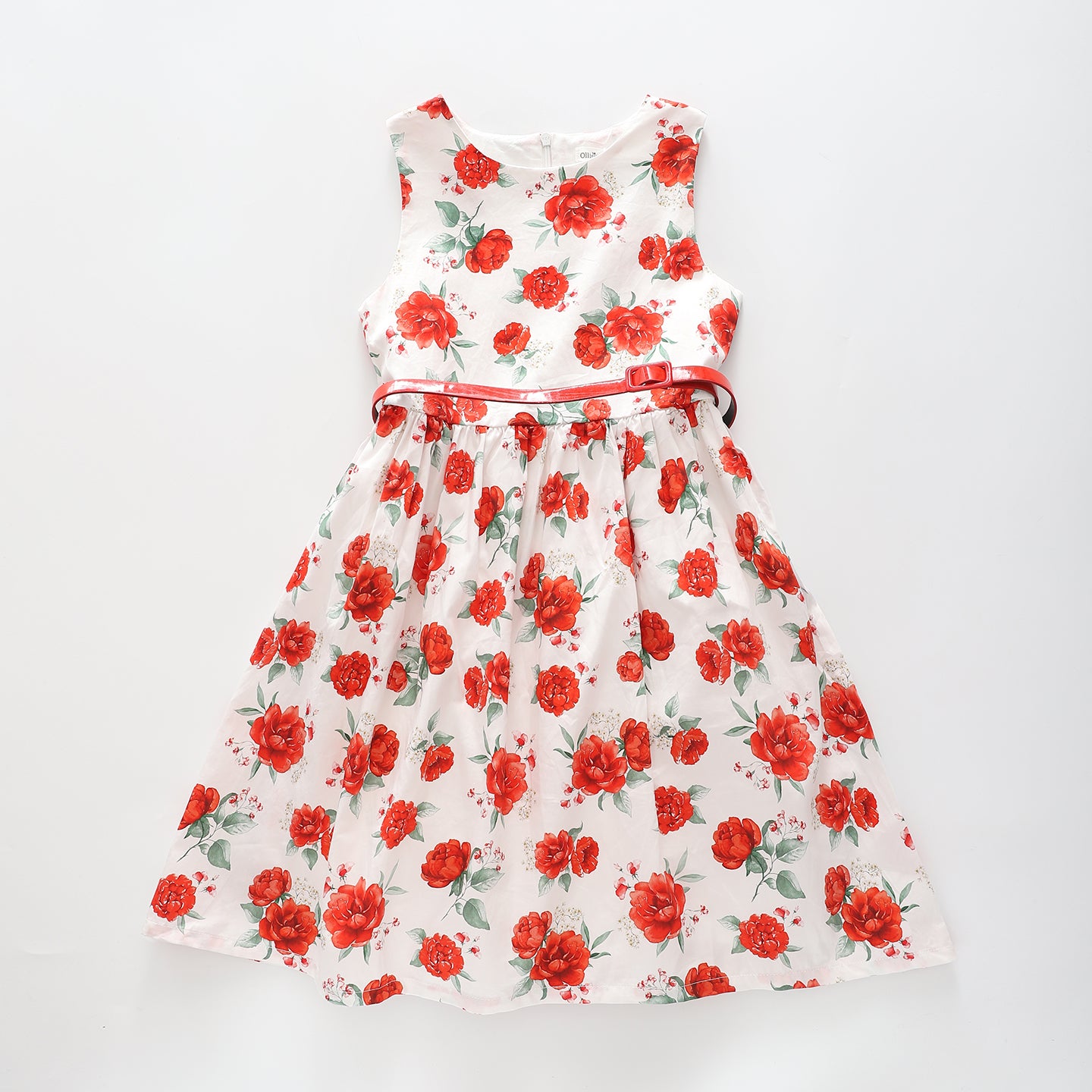 Older Girls Fancy Red Rose Dress Ollies Place