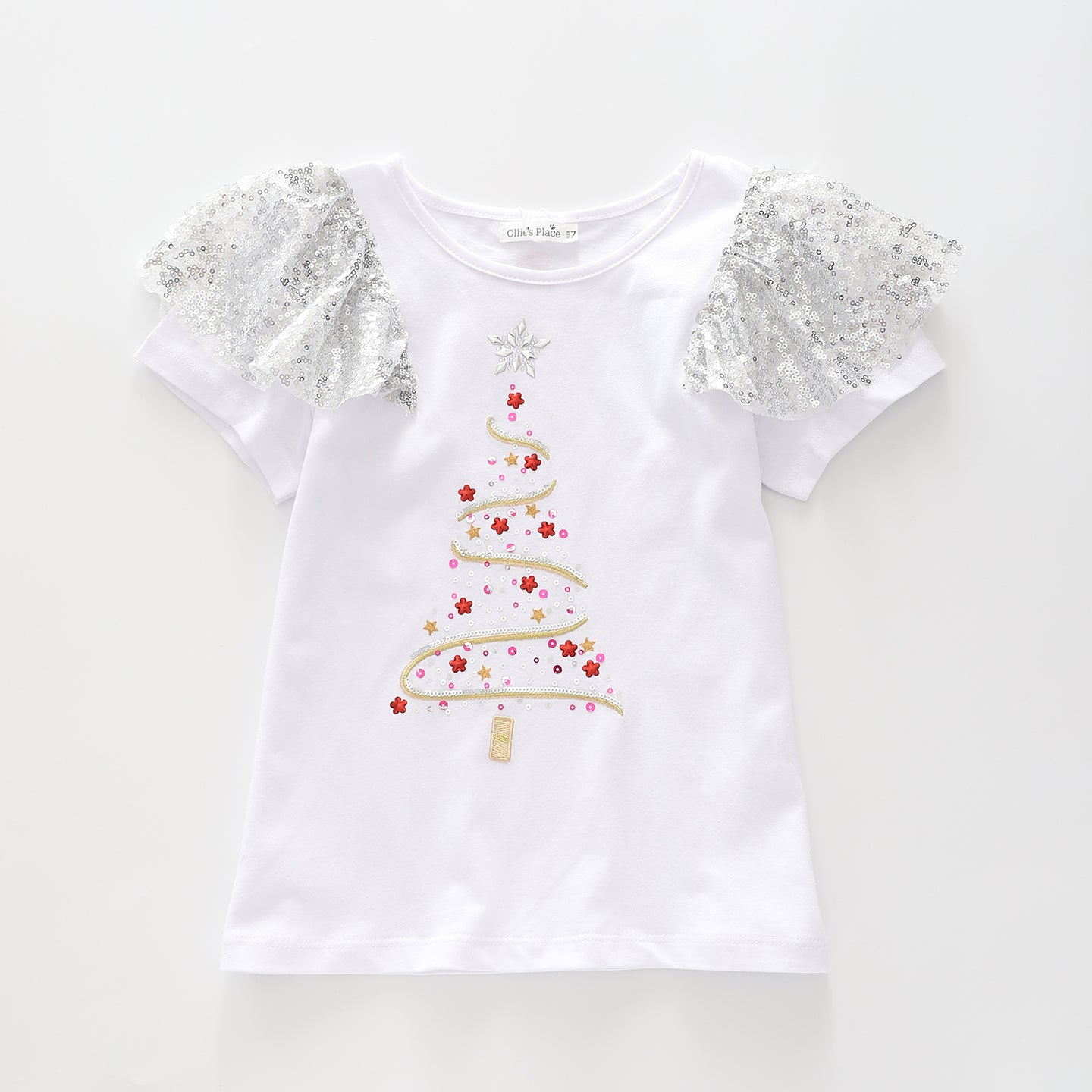 Girls Sparkly Holiday Tee Ollies Place