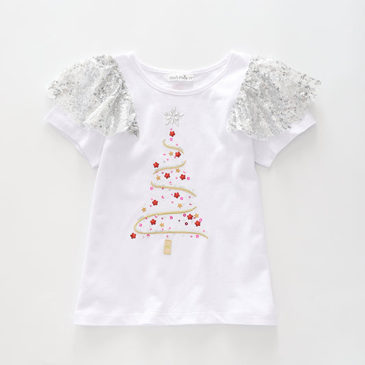 Girls Sparkly Holiday Tee Ollies Place