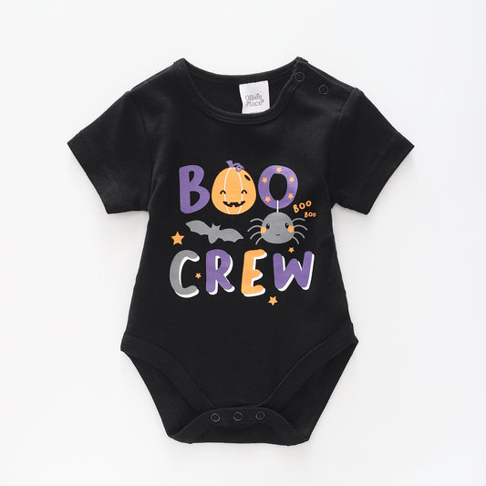 Baby's' Halloween Boo Crew Bodysuit Ollies Place