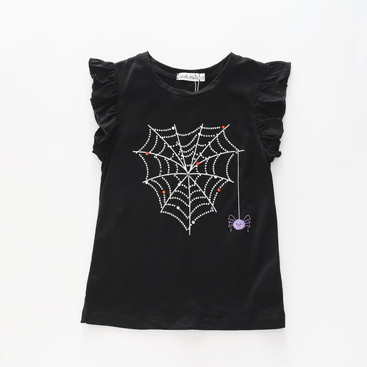 Girls Glam Halloween Tee Ollies Place