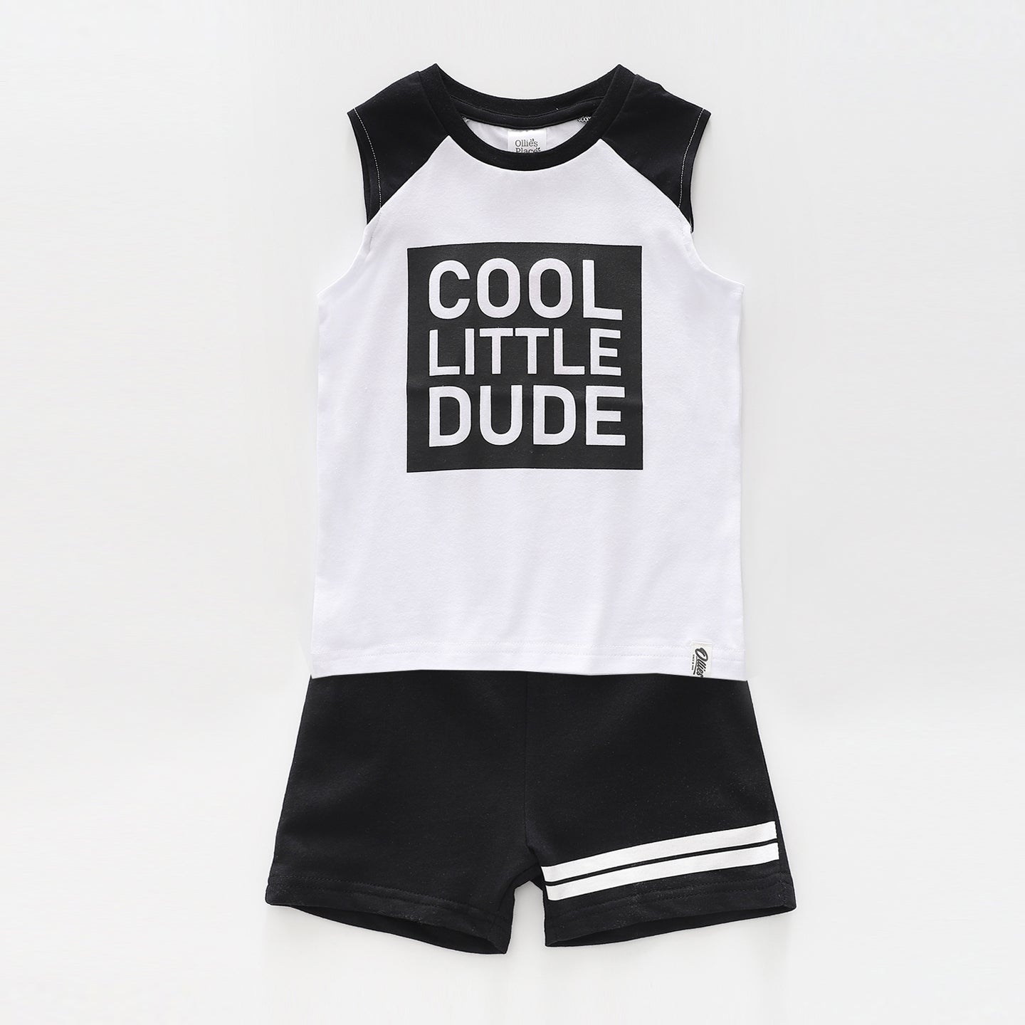 Boys Tee and Shorts Set - Cool Little Dude Ollies Place