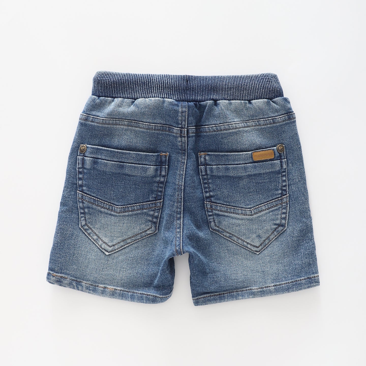 Infant and Toddler Boy's Dark Blue Denim Shorts Ollies Place