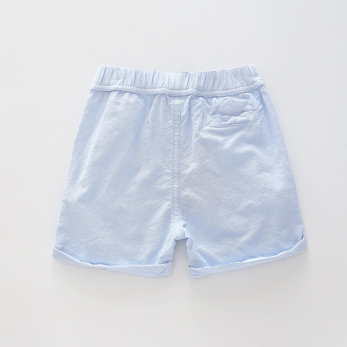 Infant and Toddler Boy's Blue Linen Shorts Ollies Place