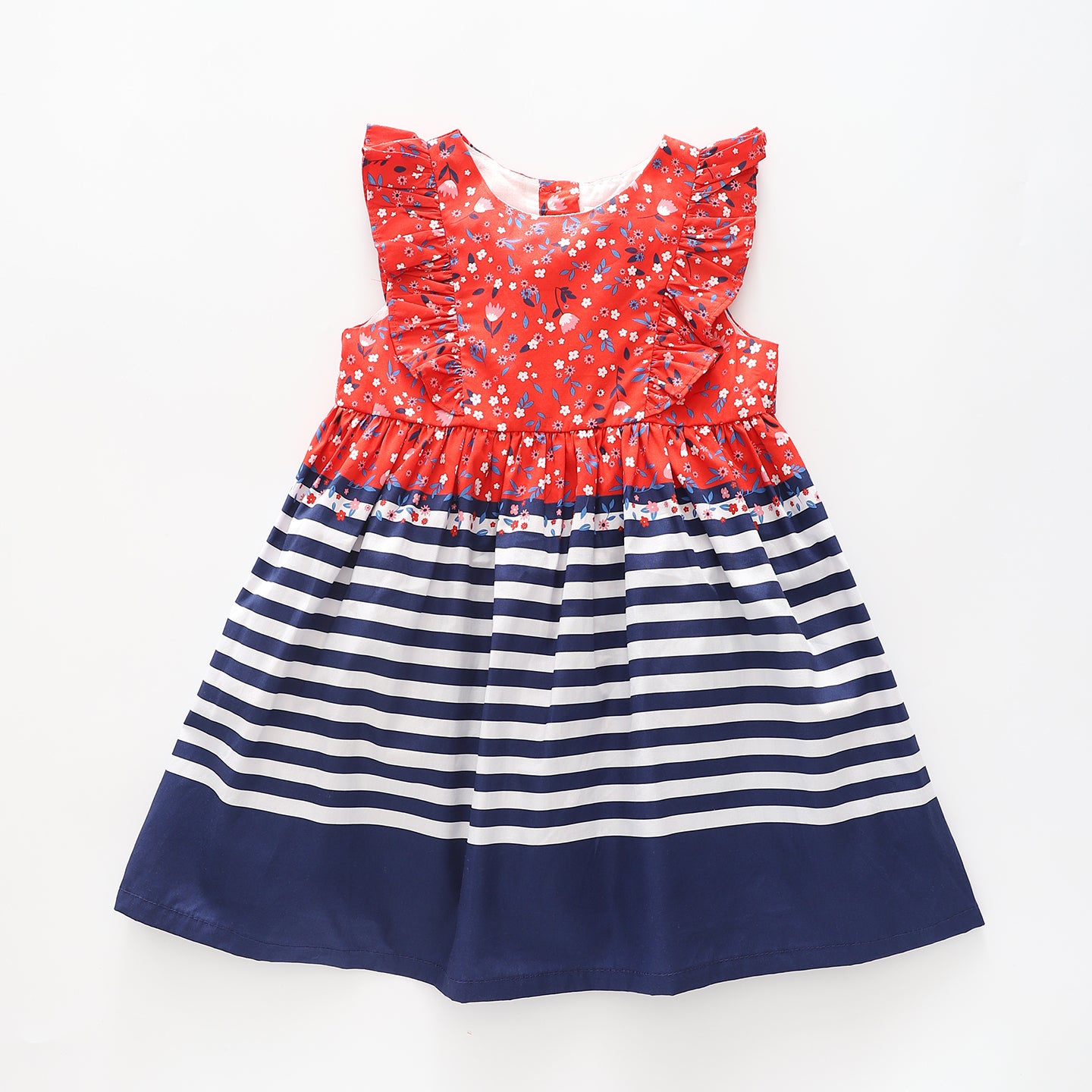 Girl's Red and Navy Blue Dress Ollies Place