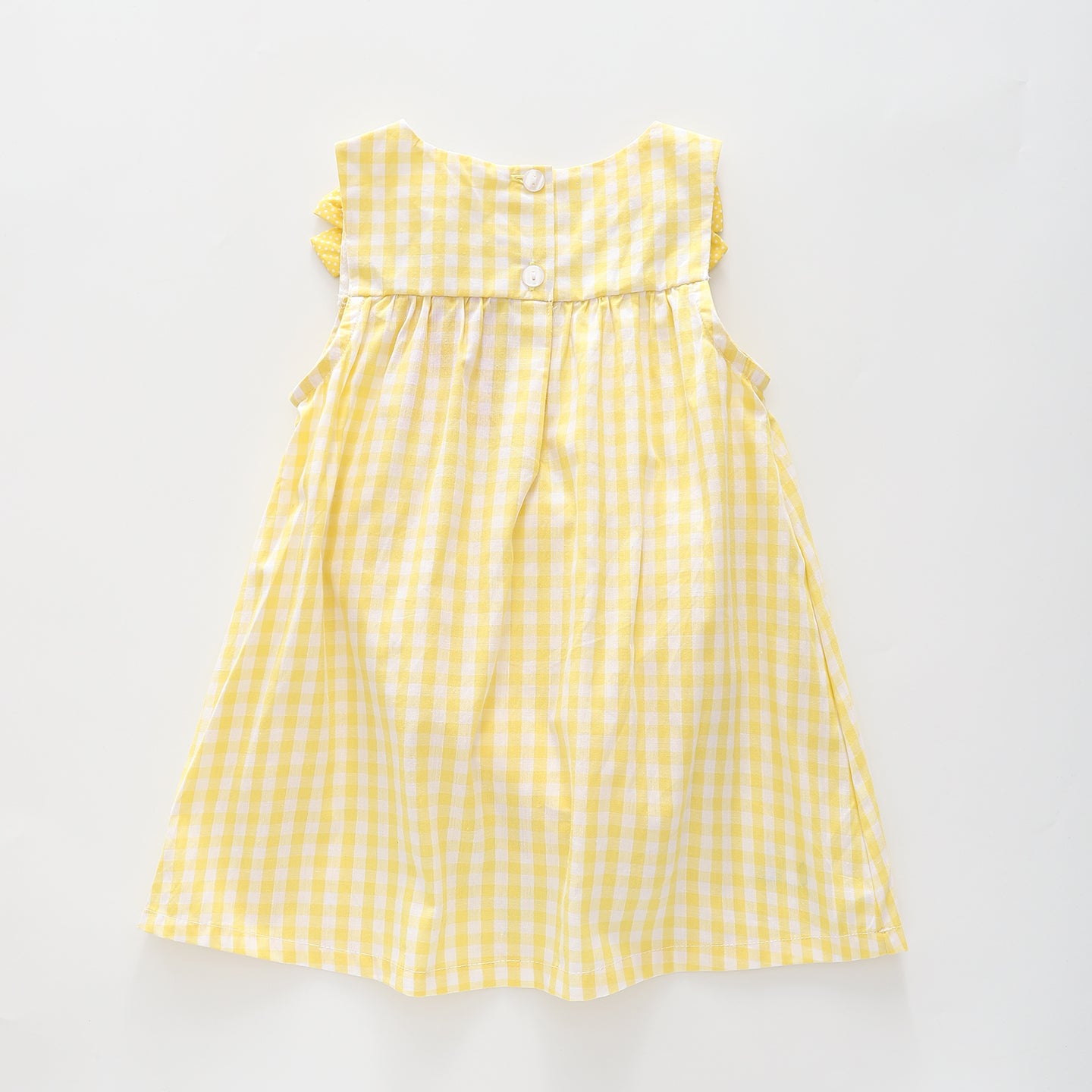 Girl's Yellow Gingham Bumblebee Dress Ollies Place