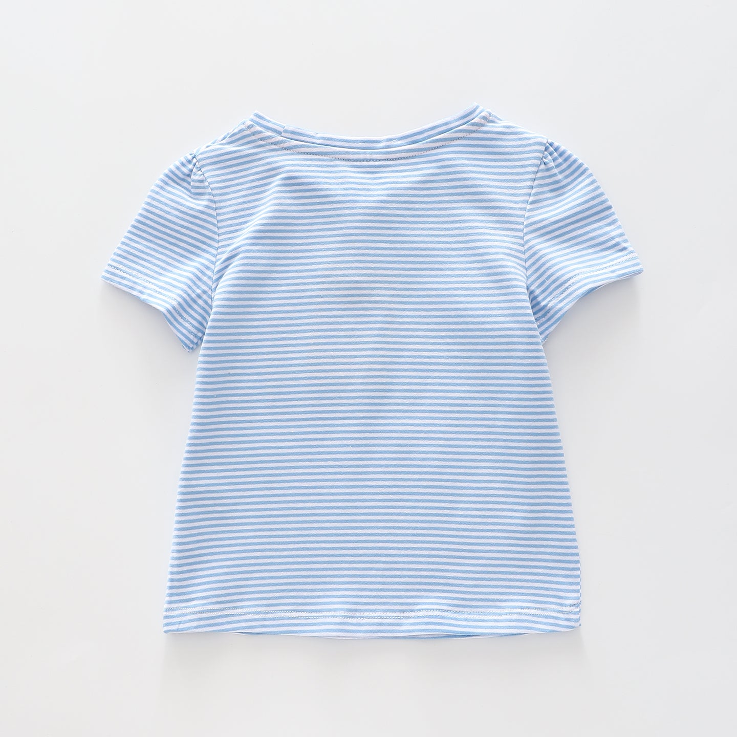 Girl's Blue Stripe Tractor T-Shirt Ollies Place