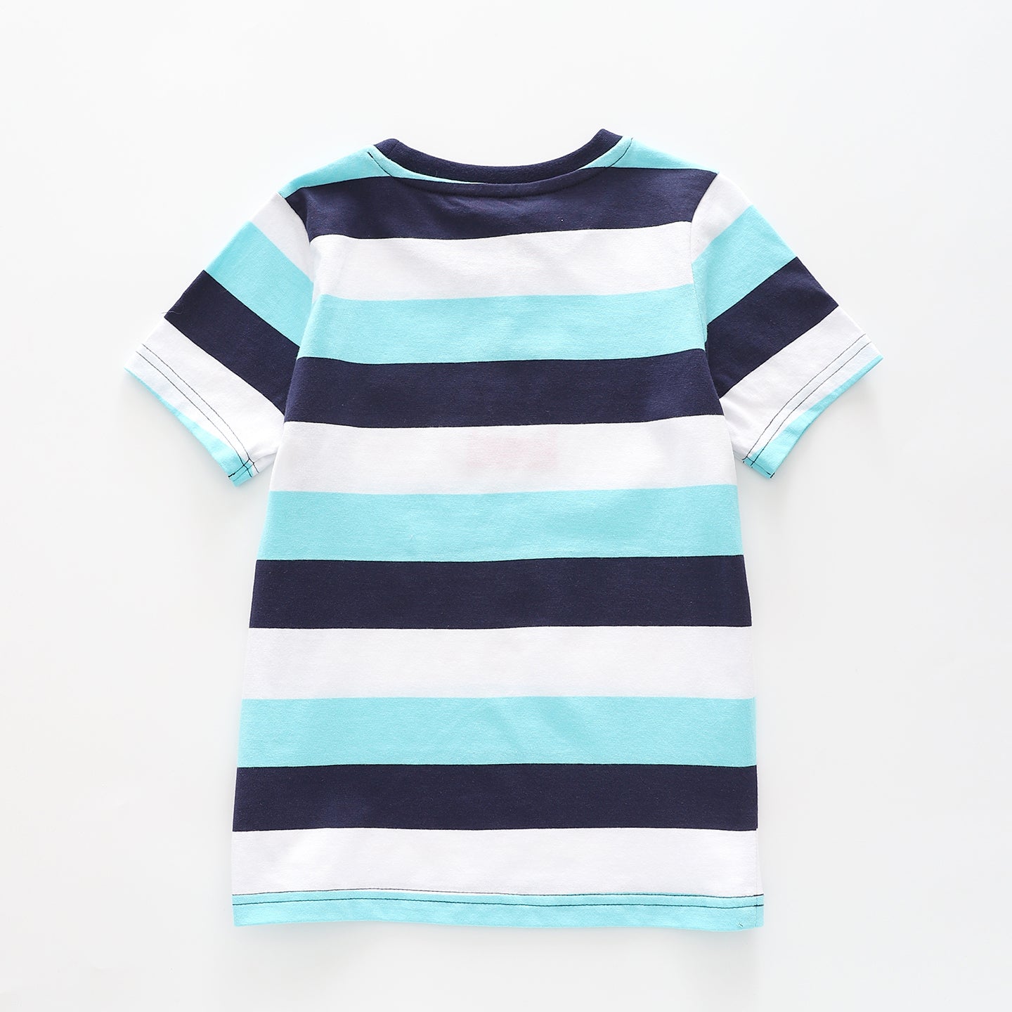 Boy's Navy and Sky Blue Striped T-Shirt Ollies Place