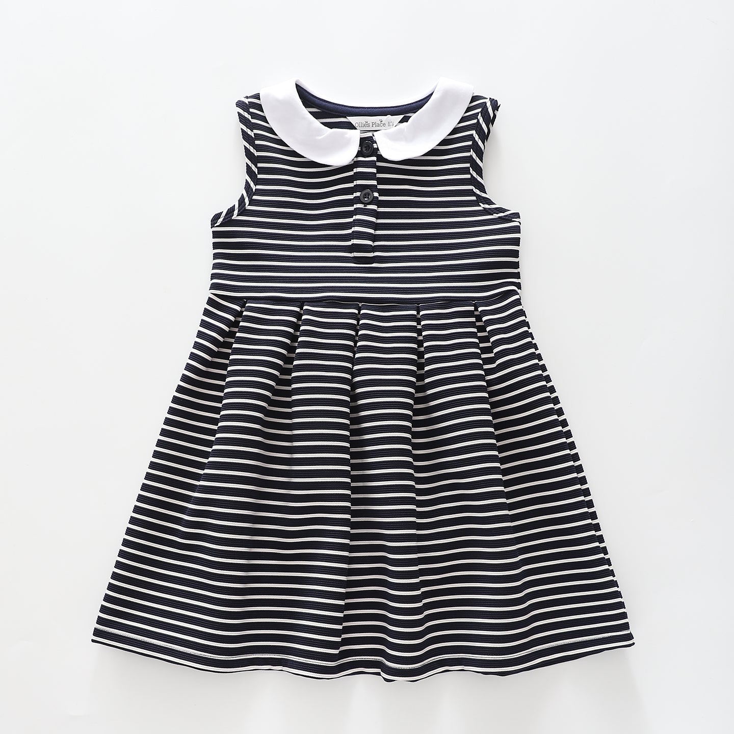 Girl's Nautical Navy Striped Party Dress Ollies Place