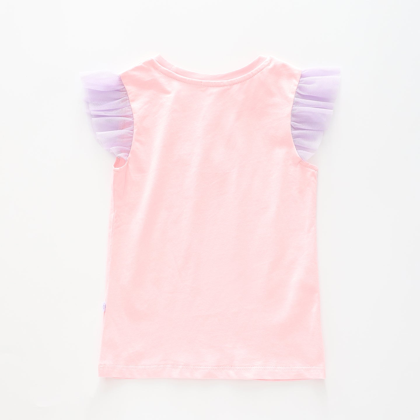 Girl's Glitter Tulle Peach And Purple Ballerina T-Shirt Ollies Place