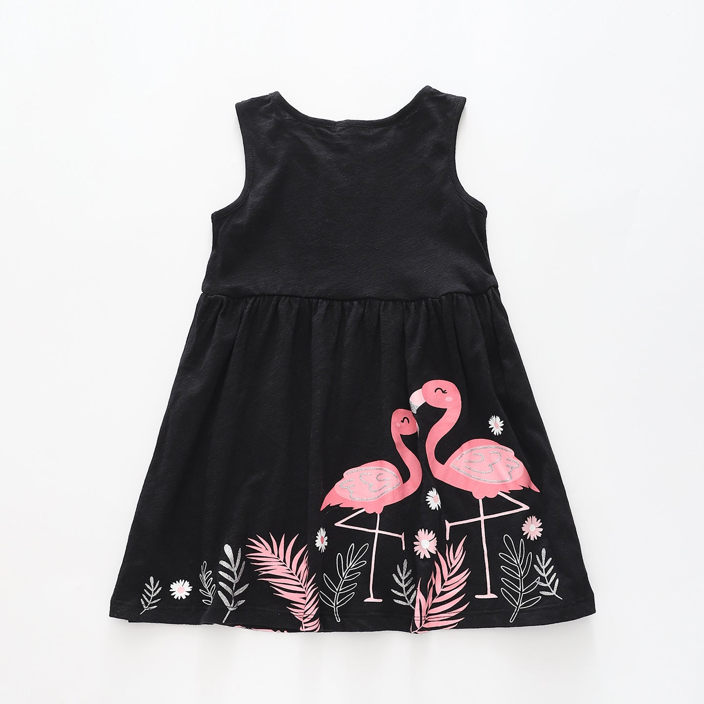 Girl's Flamingo Pink and Black Dress Ollies Place