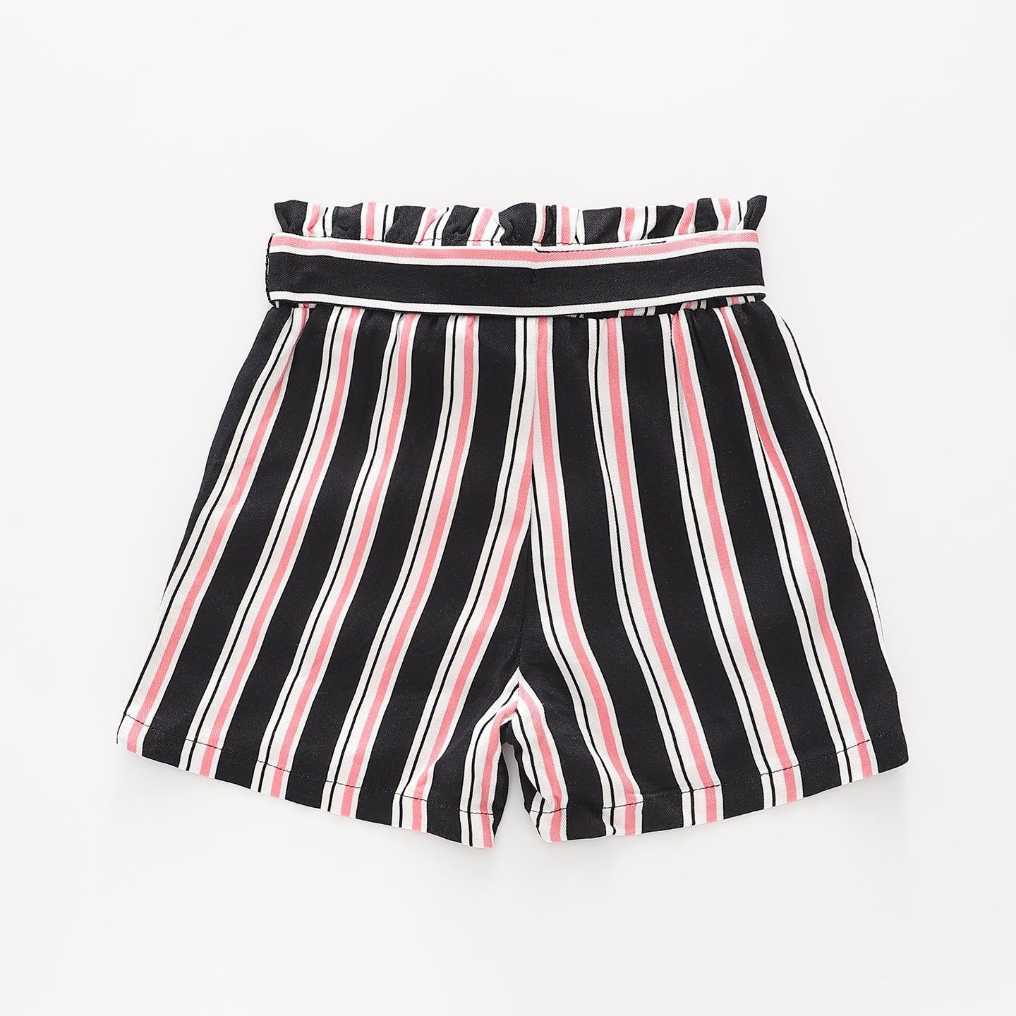 Girl's Blue and Pink Striped Shorts Ollies Place