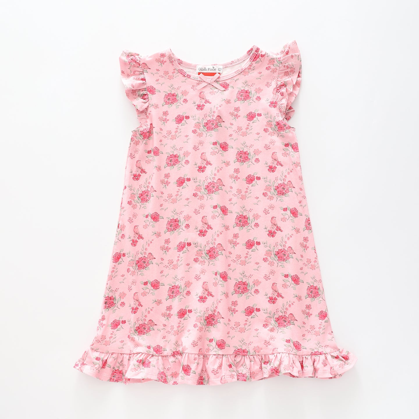 Girl's Pink Floral Sleep Dress Ollies Place