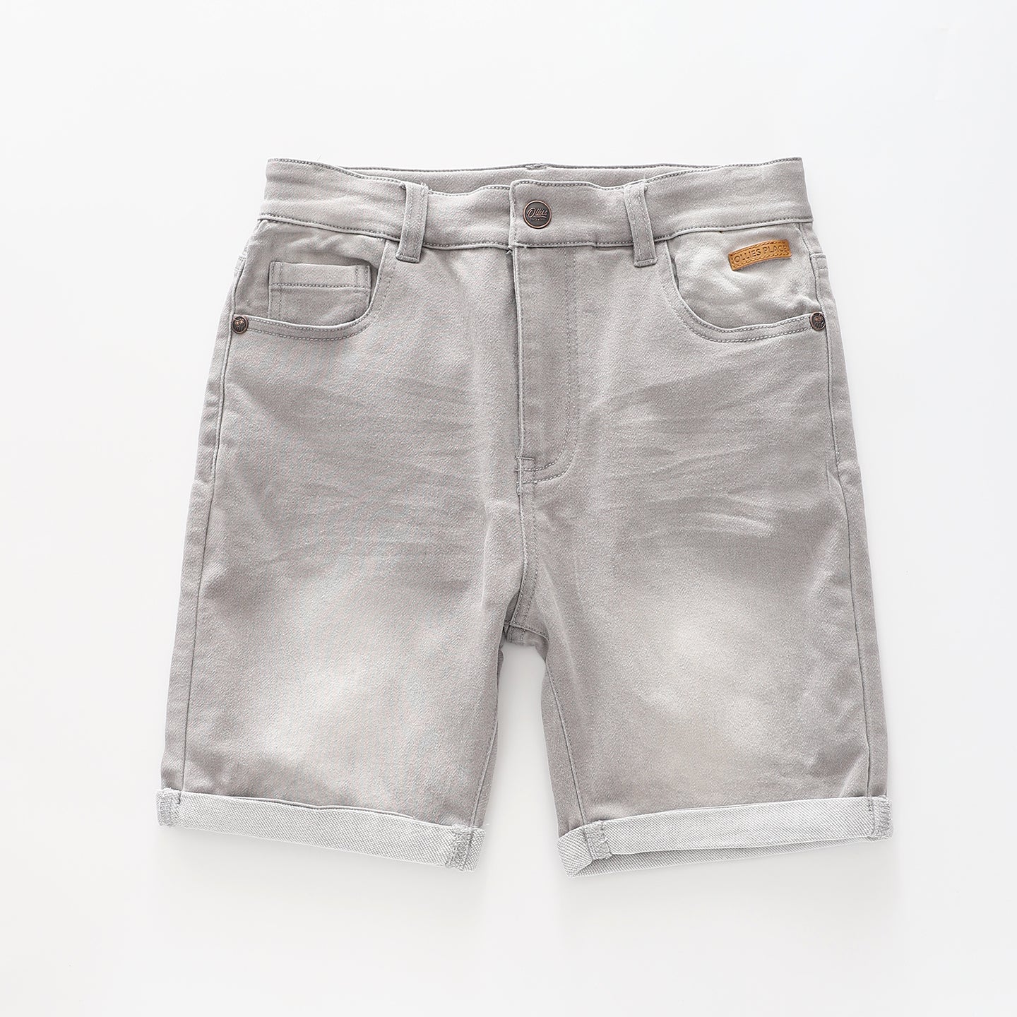 Boy's Grey Jean Shorts Ollies Place