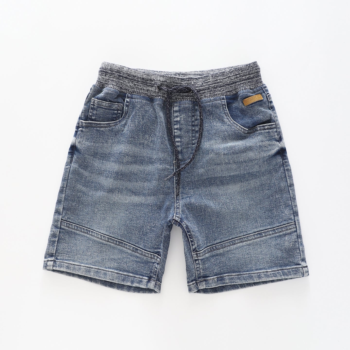 Boy's Dark Blue Jean Knit Shorts Ollies Place