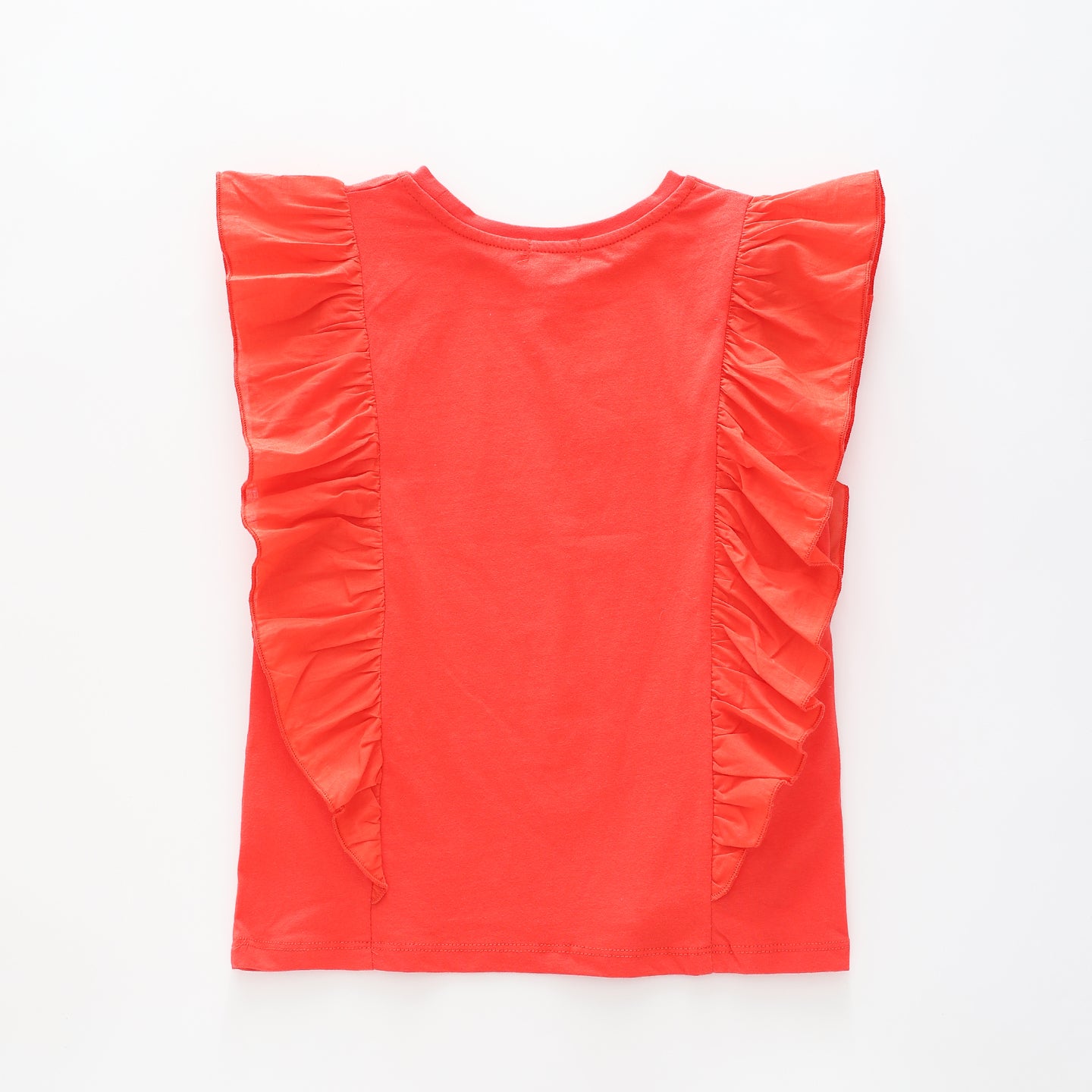 Girl's Red Kindness Ruffle T-Shirt Ollies Place