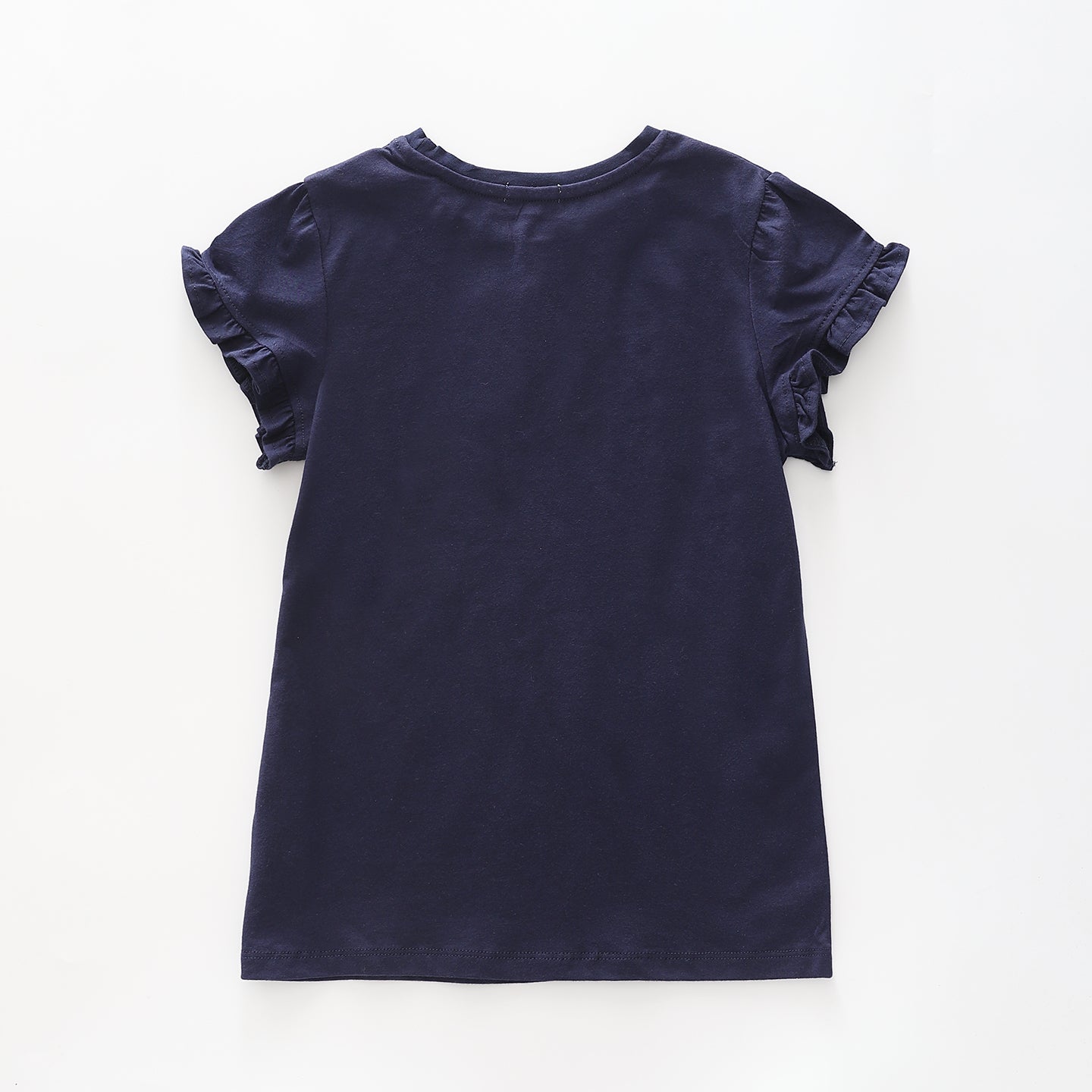 Girl's Navy Blue Paris Glitter T-Shirt Ollies Place