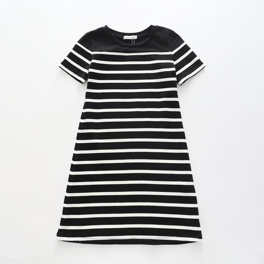 Black and White Stripe, Older Girls Dress Ollies Place