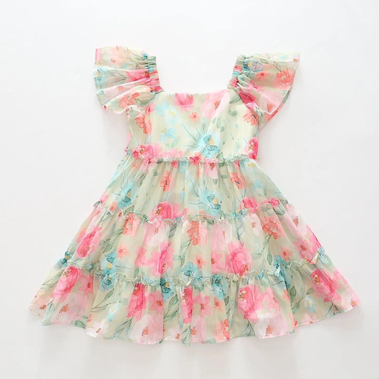 Garden Party Chiffon Dress Ollies Place