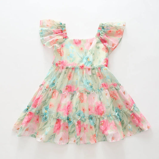 Garden Party Chiffon Dress Ollies Place