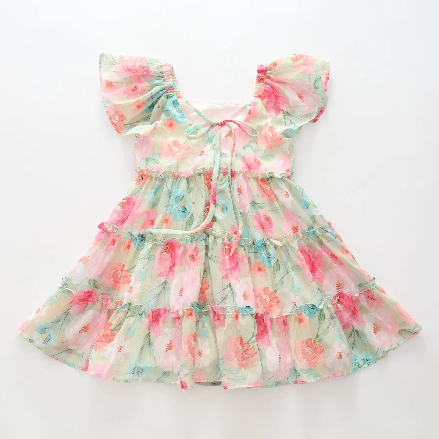 Garden Party Chiffon Dress Ollies Place