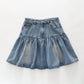 Gathered Denim Skirt Ollies Place