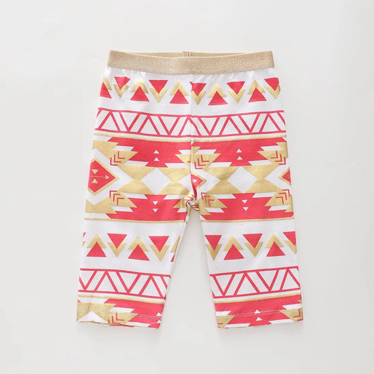 Geometric Gold Leggings Ollies Place
