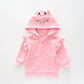Giraffe Friends, Baby Girls Velour Hoodie Ollies Place