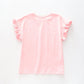 Girl's Baby Pink Glitter Flamingo T-Shirt Ollies Place