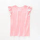 Girl's Baby Pink Sequined Lovebird T-Shirt Ollies Place