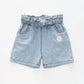 Girl's Blue Denim Daisy Shorts Ollies Place