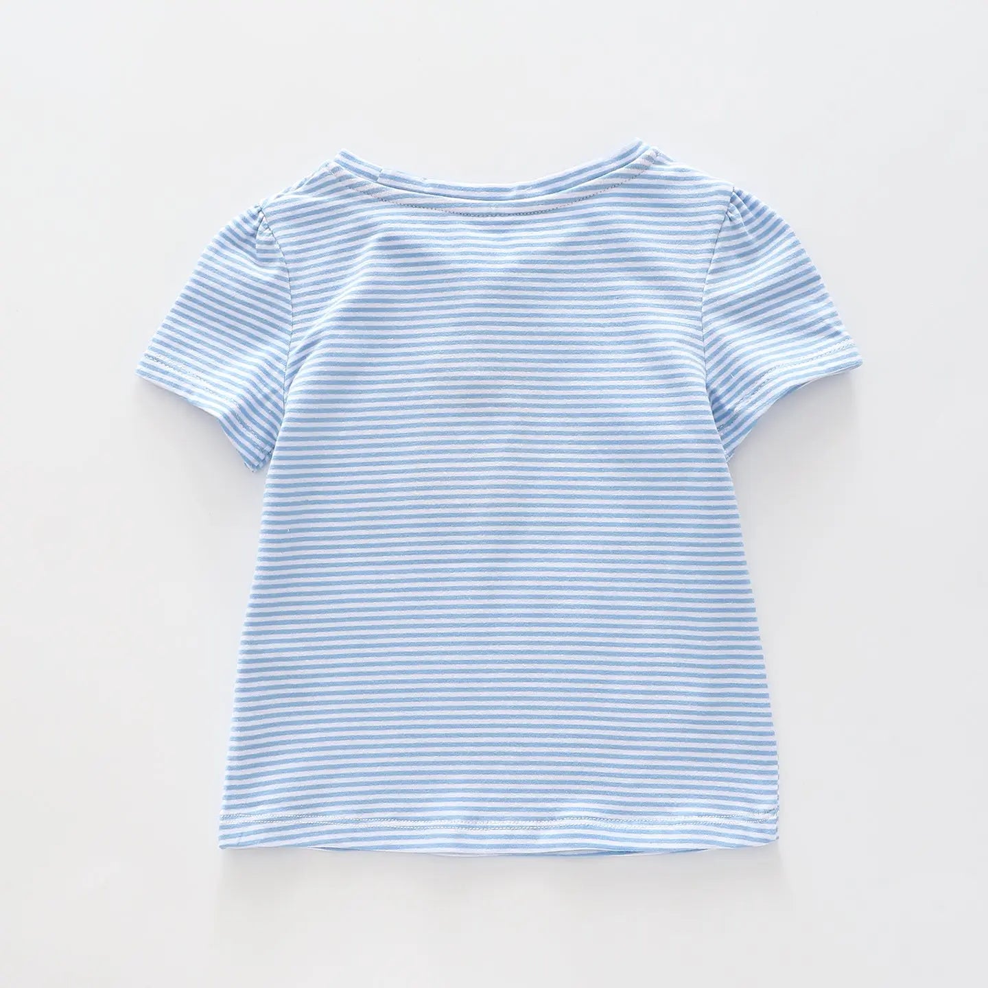 Girl's Blue Stripe Tractor T-Shirt Ollies Place