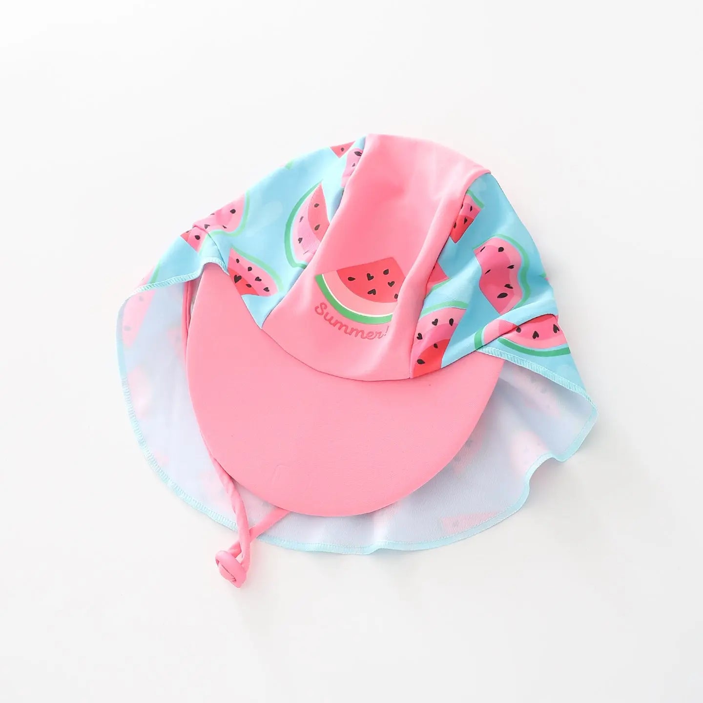 Girl's Blue and Pink Watermelon Print Legionnaire Hat Ollies Place