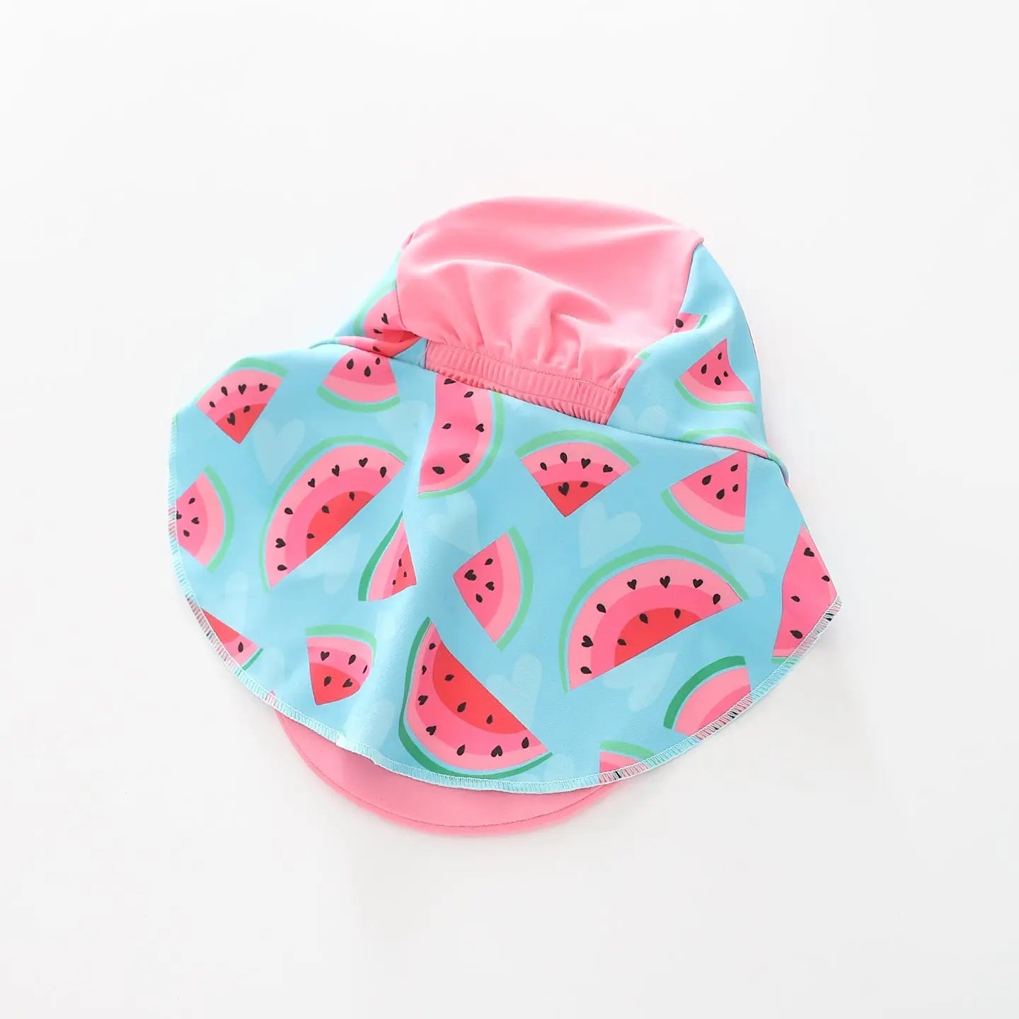 Girl's Blue and Pink Watermelon Print Legionnaire Hat Ollies Place