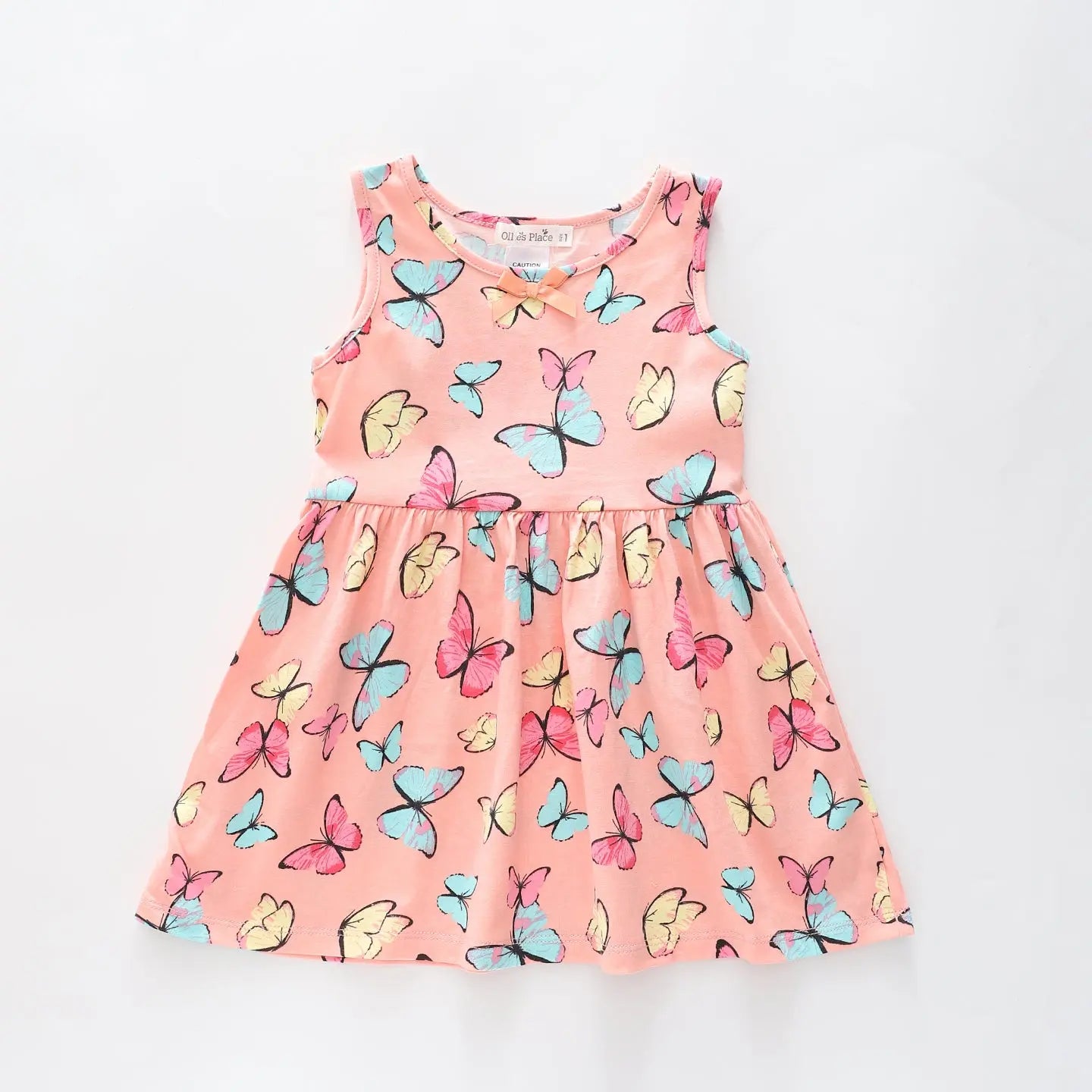 Girl's Butterfly Sleeveless Dress Ollies Place