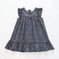 Girl's Chambray Ruffle Polka dot Dress Ollies Place
