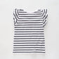 Girl's Classic Striped Ruffle T-Shirt Ollies Place