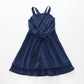 Girl's Diamante Navy Blue Party Dress Ollies Place